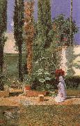 Mariano Fortuny y Marsal Fortuny-s Garden china oil painting artist
